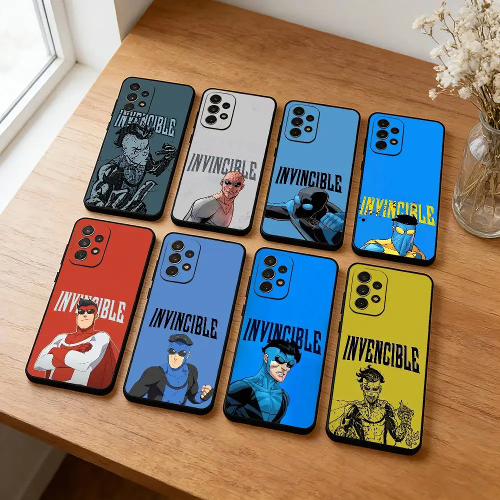 

Invincible W-War Phone Case For Samsung S25,S24,S23,S22,S21,S20,Plus,Soft Black Shell