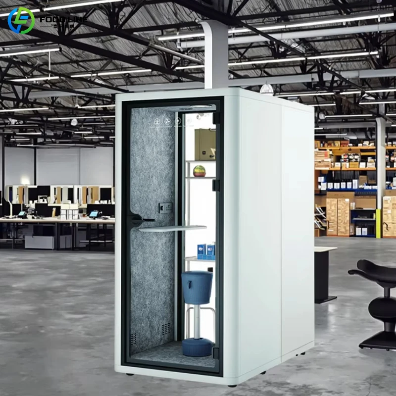 Customized Compact Soundproof Chamber Silent Office Pod Acoustic Cabin for Small Home School Public Phone Use