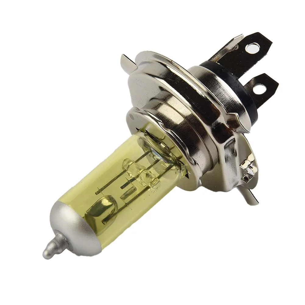 Waterproof H4 55W 3000K Car Xenon Gas Halogen Headlight Headlamp Lamp Bulbs Yellow Shell Suits For Cars With 12V  Car Light