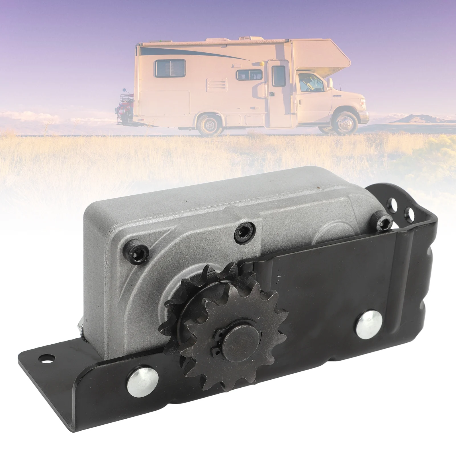 

RV Slide Out Gear Box with Mounting Bracket 13 Tooth Sprocket R25076 1 for Motorhome Trailer R25076 1 Trailer Slide Out Gear Box