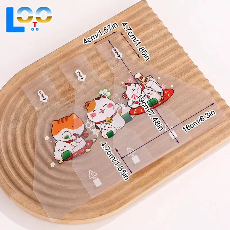 50/100 Pz Triangolo Giapponese Palla di Riso Sacchetto di Imballaggio Usa E Getta Nori Onigiri Sacchetto di Sushi Sushi Che Fanno Stampo Bento Accessori