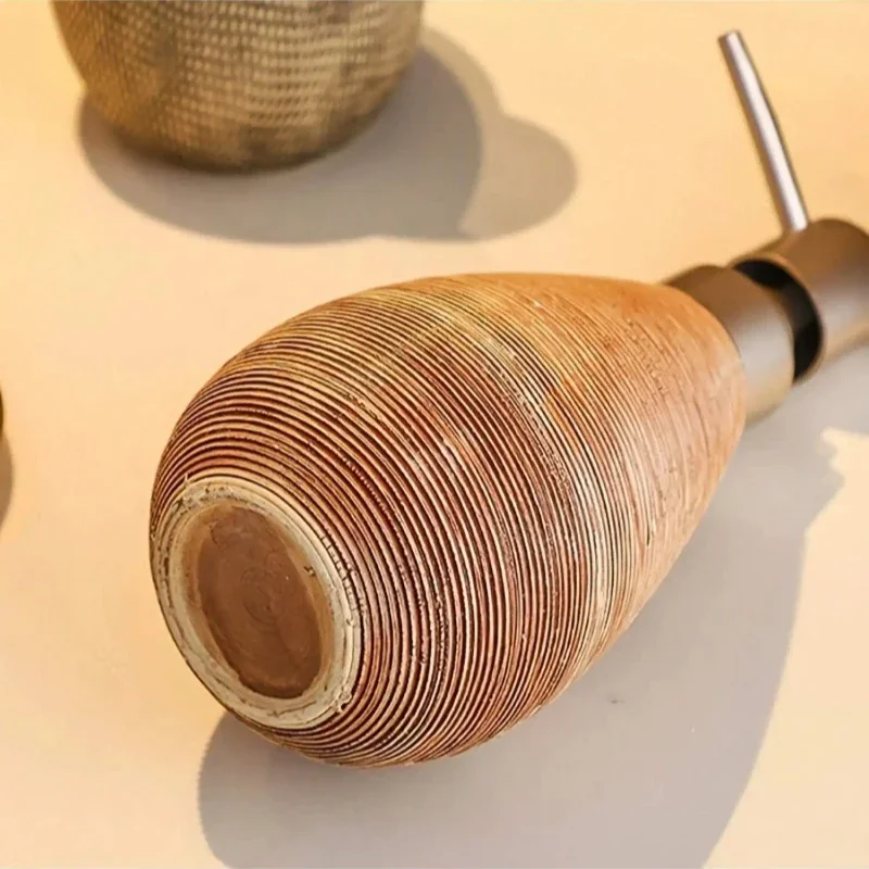 Dispensador de jabón de cerámica creativo Retro, cabezal de bomba de plástico, botella desinfectante de manos, botella de loción para baño, botella de champú y Gel de ducha