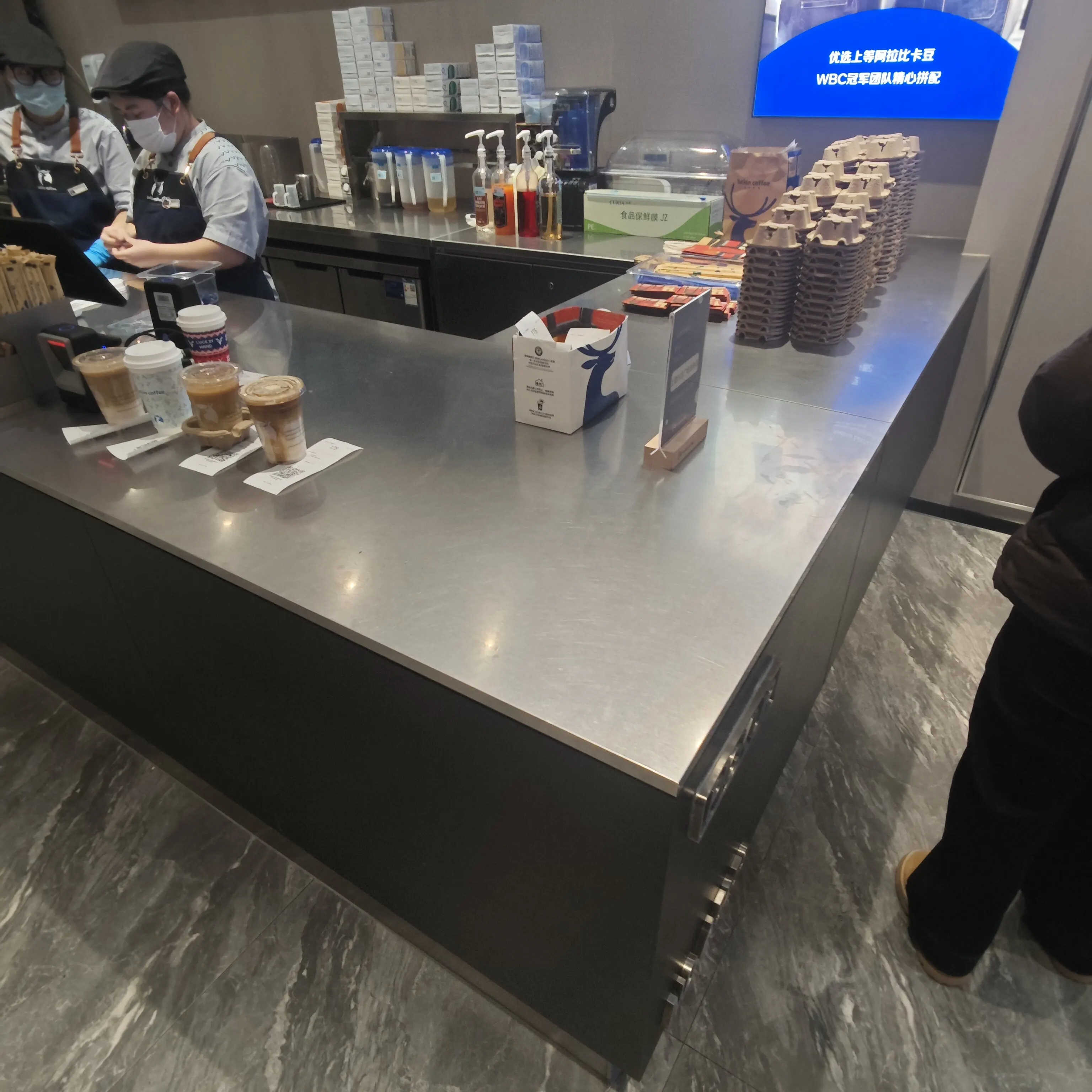 Mostrador de Caja Moderno y Se - Coffee Tea And Company reseña y precio
