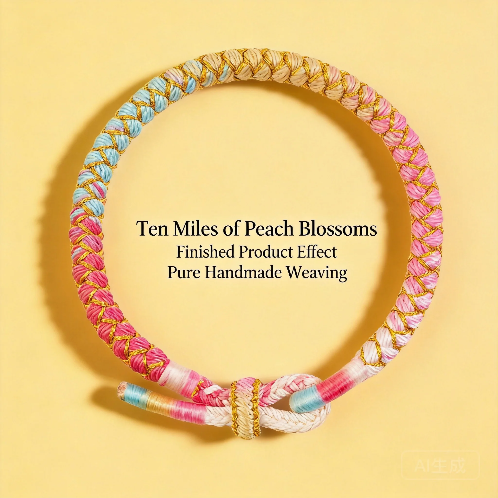 Chinese Style Lucky Dragon Scale Gradient Braided Bracelet Diy Kit Handmade Woven String Good Fortune Blessing Jewelry For Women
