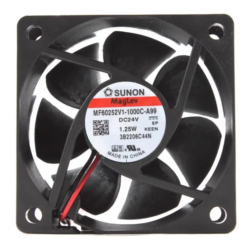 

SUNON MF60252V1-1000C-A99 DC 24V 1.25W 60x60x25mm 2-Wire Server Cooling Fan