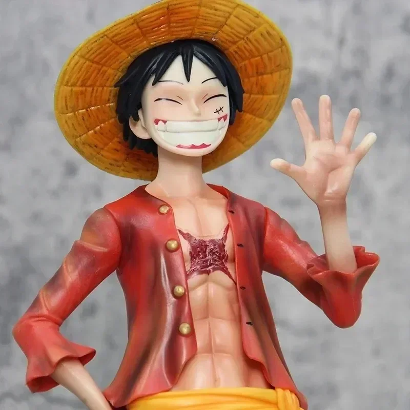 40cm Straw Hat Monkey D. Luffy Action Figures Anime One Piece Large Size Desk Ornament Statue Model Decorative Birthday Gifts