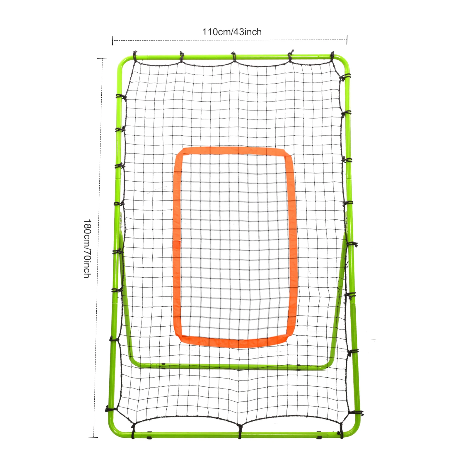 Volleyball Rebound Net 180x110cm Practice Net Volleyball Practice Equipment with 4 Adjustable Rebound
