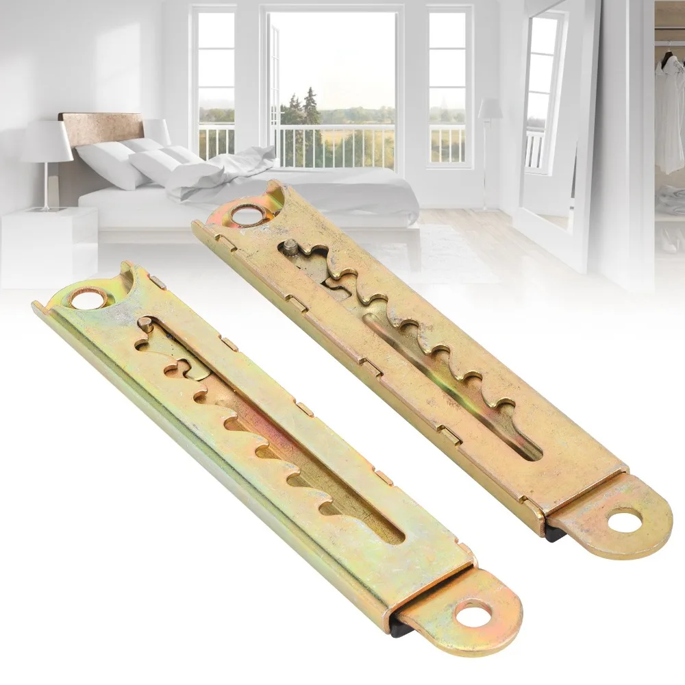 2pcs Durable Color Zinc Plated Lifting Hinge 7 Gear 5 Gear Furniture Lifting Rod Headrest Height Adjuster Recliner
