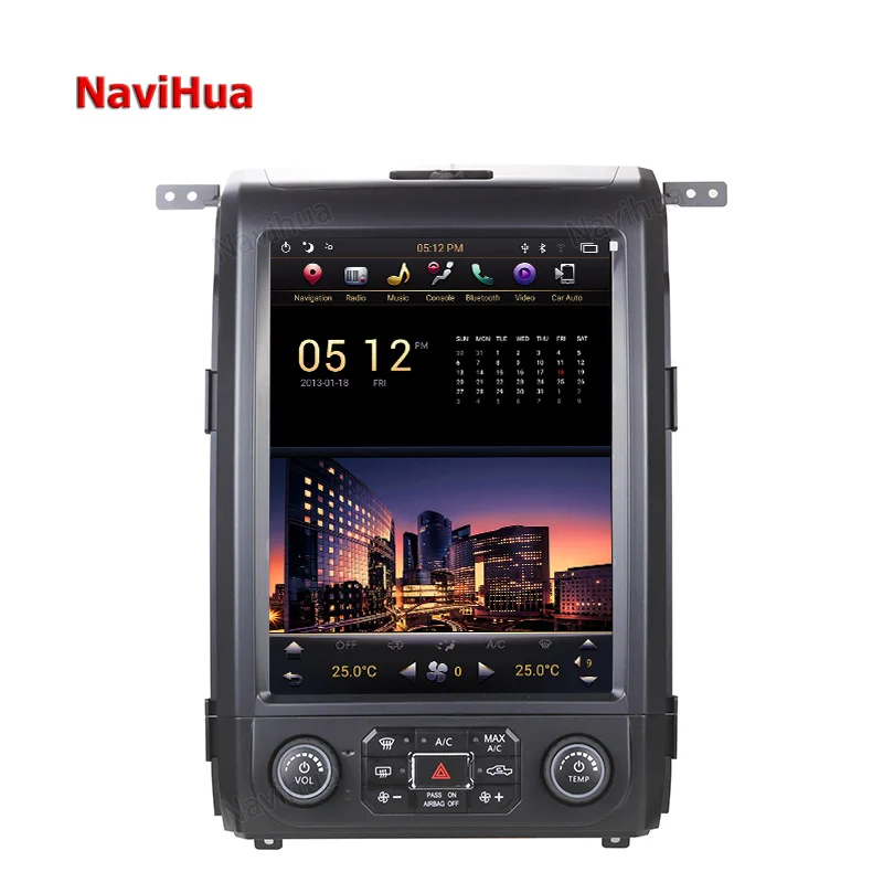 

Navihua Tesla Style Vertical Screen Android 9.1 Car Radio Stereo Multimedia DVD Playe With GPS Navigation For Ford F150 2013 20