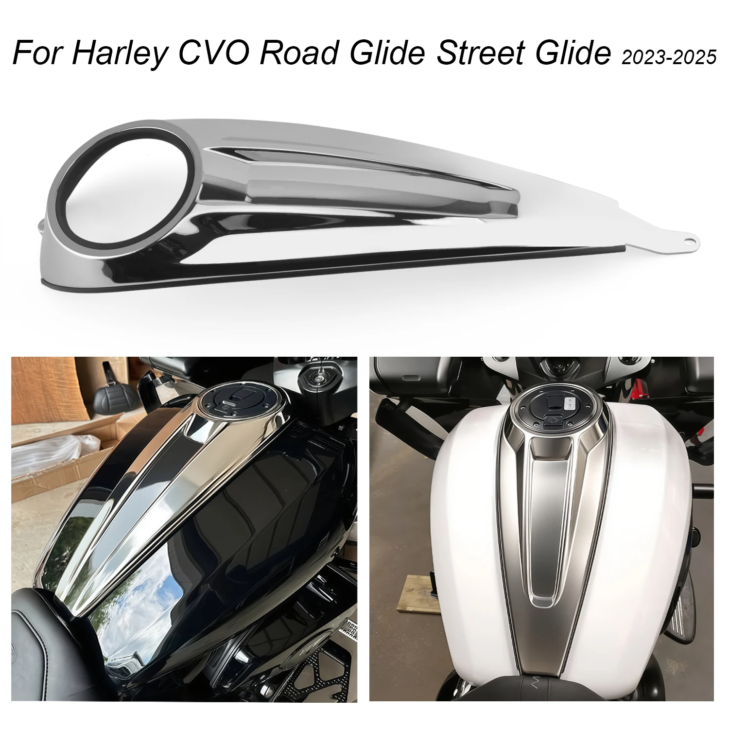 Motorcycle Accessories Fuel Tank Carbon Gas Fuel Tank Cover Fits For Harley Touring CVO Street Glide Road Glide 2023 2024 2025