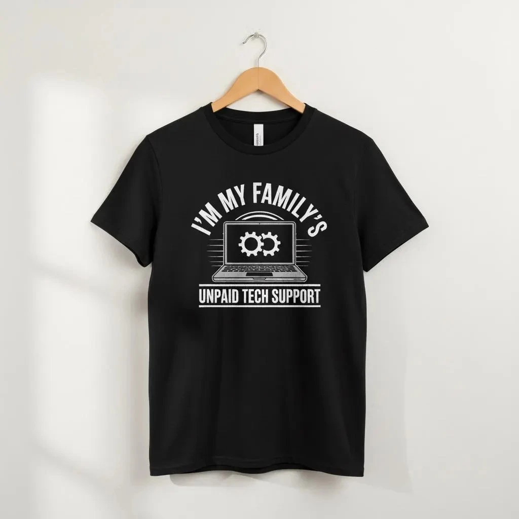 Men's High-Quality T-Shirts Fashionable Trendy Comfortable and Casual  Funny Unpaid Tech Support T-Shirt, Computer Engineer Gift
