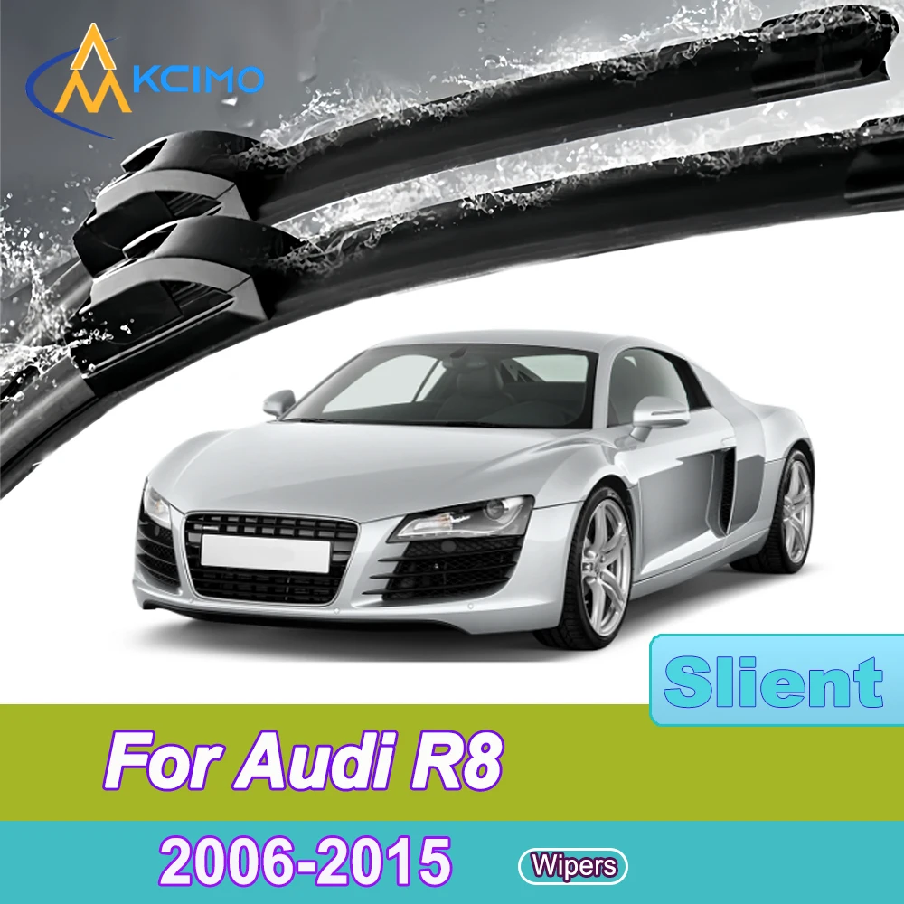 

2 Pack Silent Beam Wiper Blades For Audi R8 42 2006-2015 Noiseless All-Weather Design Windshield Rain Brush Accessories