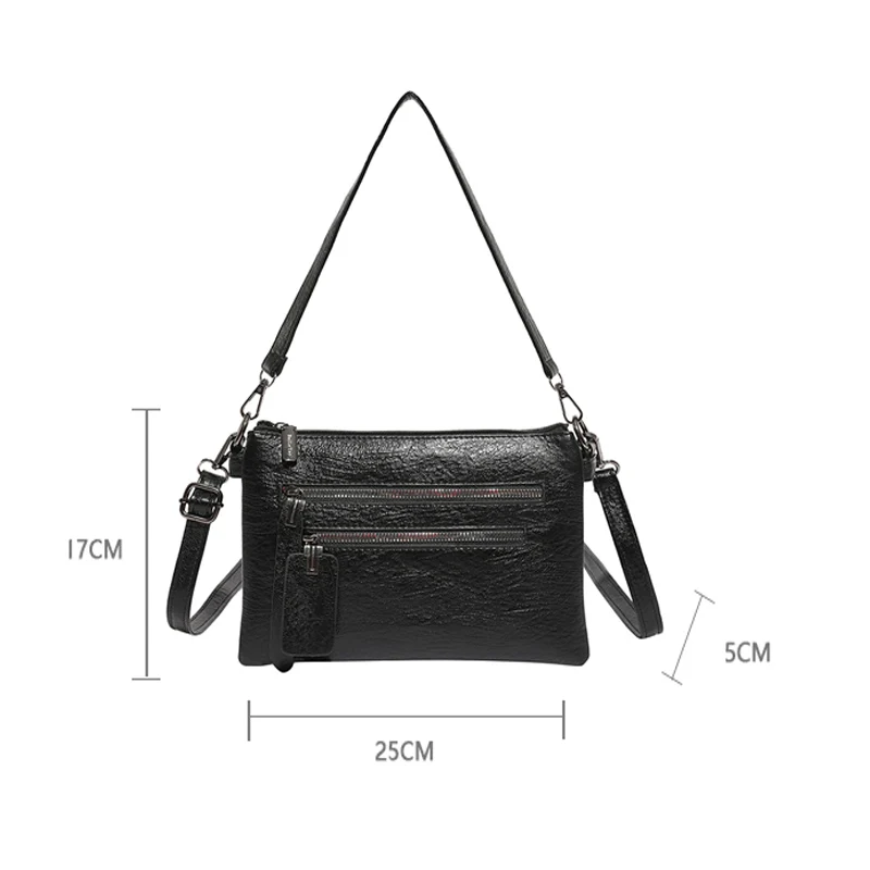 حقيبة يد نسائية جديدة متعددة الجيوب عالية الجودة من جلد البولي يوريثان الناعم حقيبة كتف نسائية فاخرة مصممة للفتيات حقيبة حمل Bolsas Sac