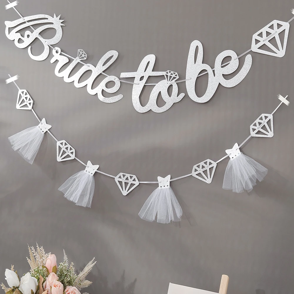 Brautschleier für Junggesellenabschiede, Roségold, Schärpe, Stirnband, glitzerndes Braut-Banner für Junggesellinnenabschiede, Hochzeit im Freien, erschwingliche Gastgeschenk – Detail 20