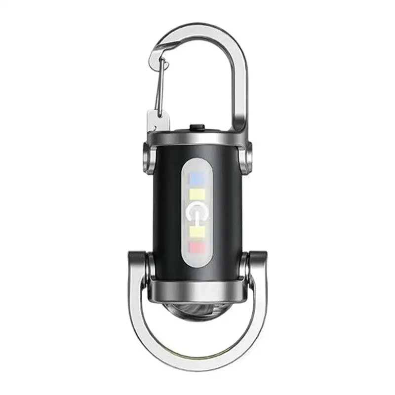 

Newest COB Work Light Tiny Flashlight Keychain LED Keychain Light Hanging Portable Light mini flashlight for outdoor camping