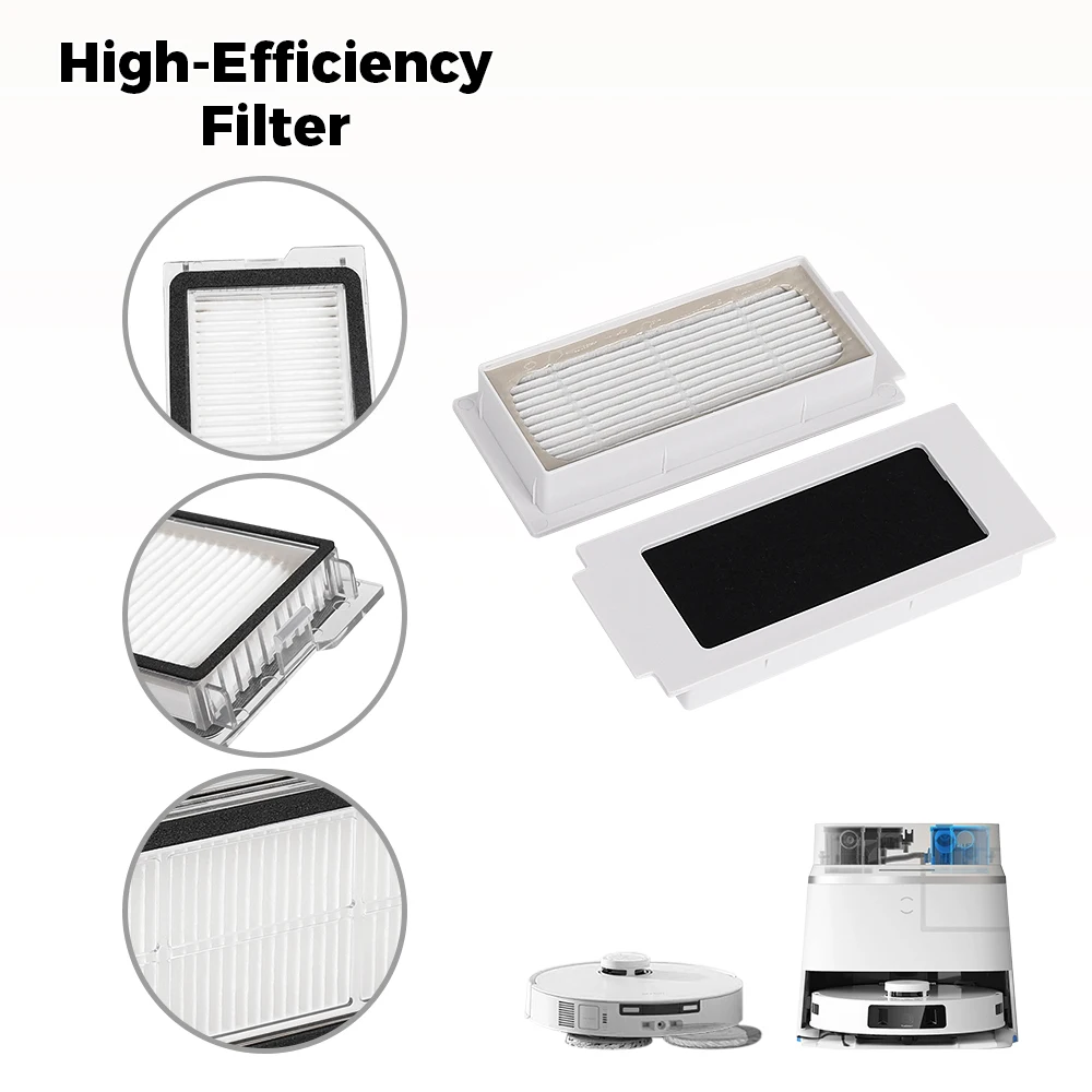 فلتر HEPA لـ ECOVACS DEEBOT T30S Combo T30 Pro Omni T30 Omni T30S T30S AI T30S CARE T30S Pro T30C Pro جهاز آلي لتنظيف الأتربة