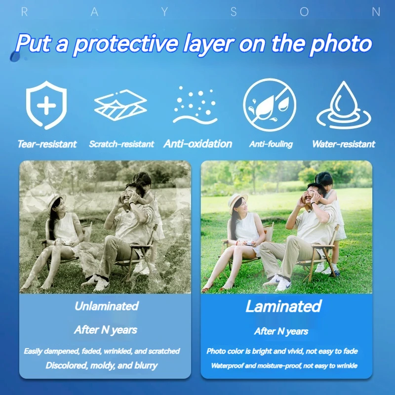 Laminatrice LM219; laminatrice per file fotografici in plastica doppia fredda e calda; Laminatrice per poster di file in formato A4