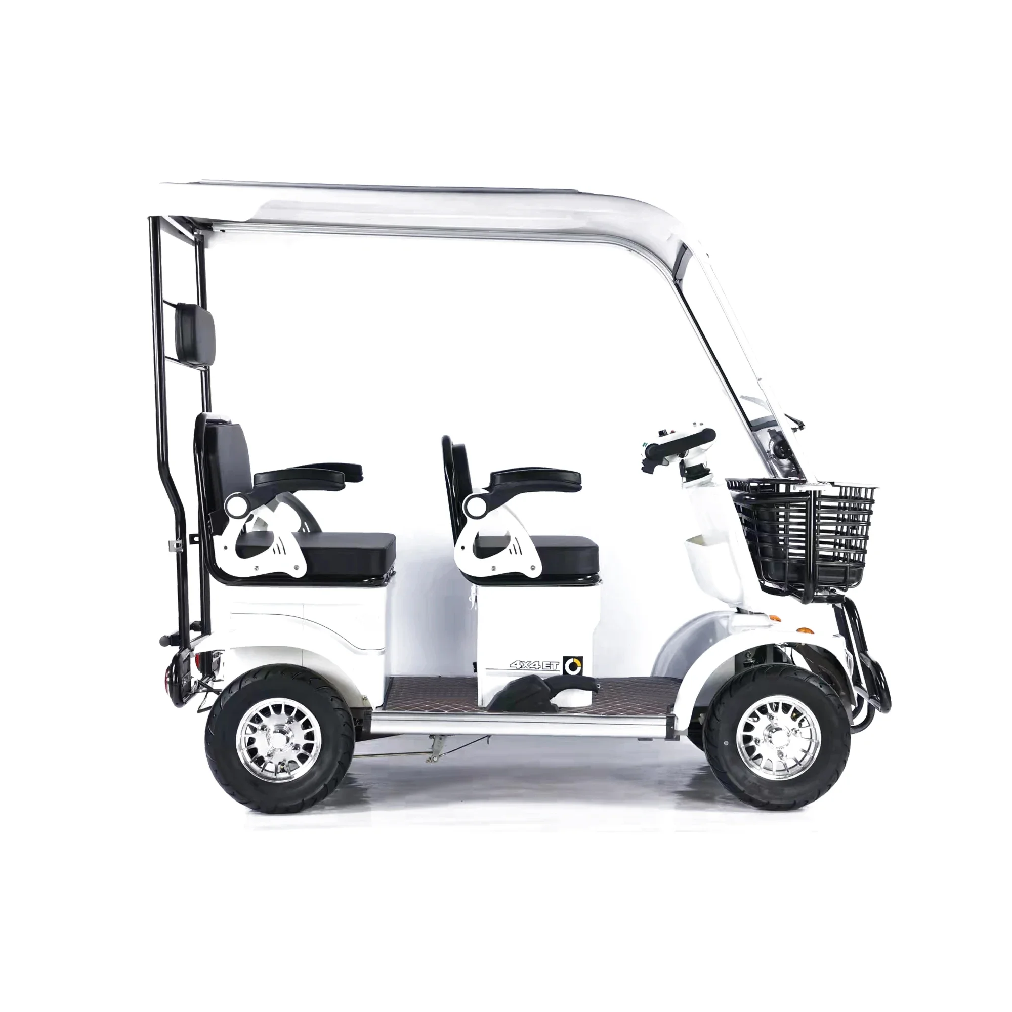 High Quality 800W 60V Long Range Electric Golf Cart 14 Inch Family Electric Tricycle 4 Wheel Electric Scooter