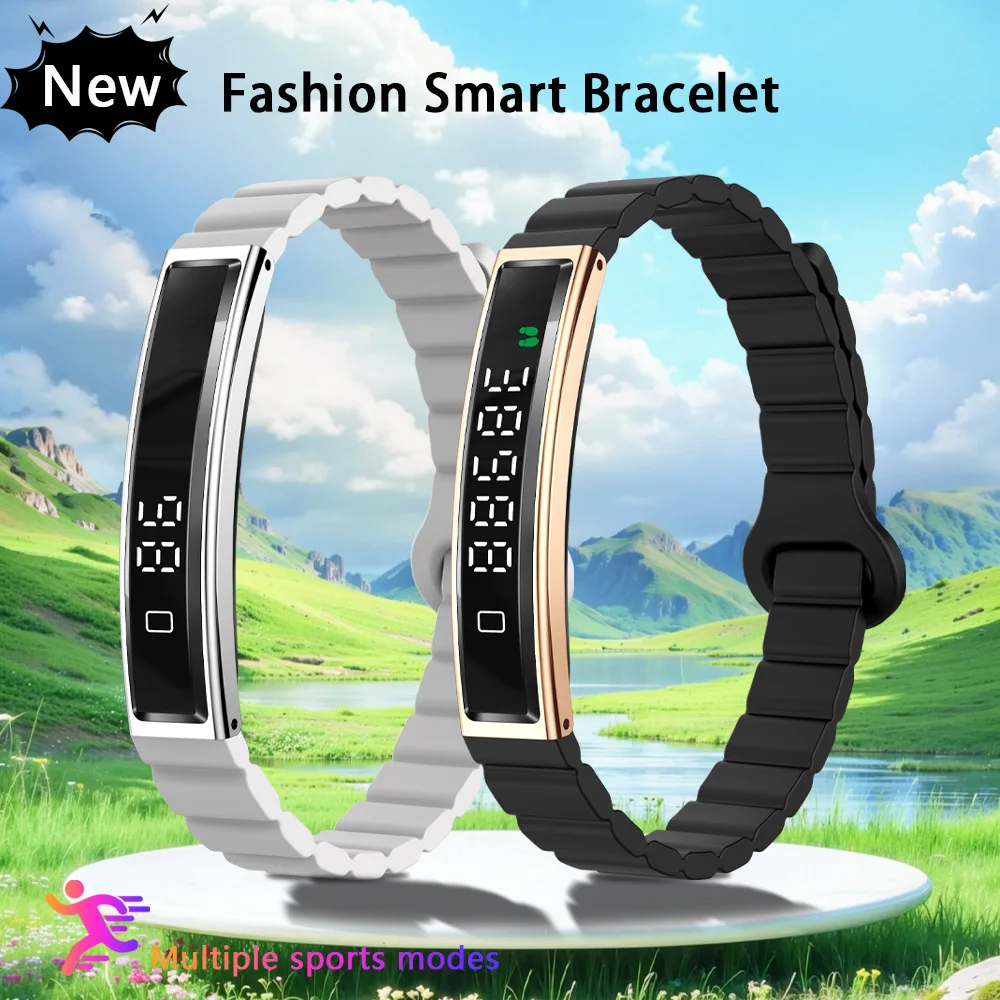 

Smart wristband, heart rate and blood pressure monitor, pedometer, men's andwomen's sports fitness tracker, electronic wristband