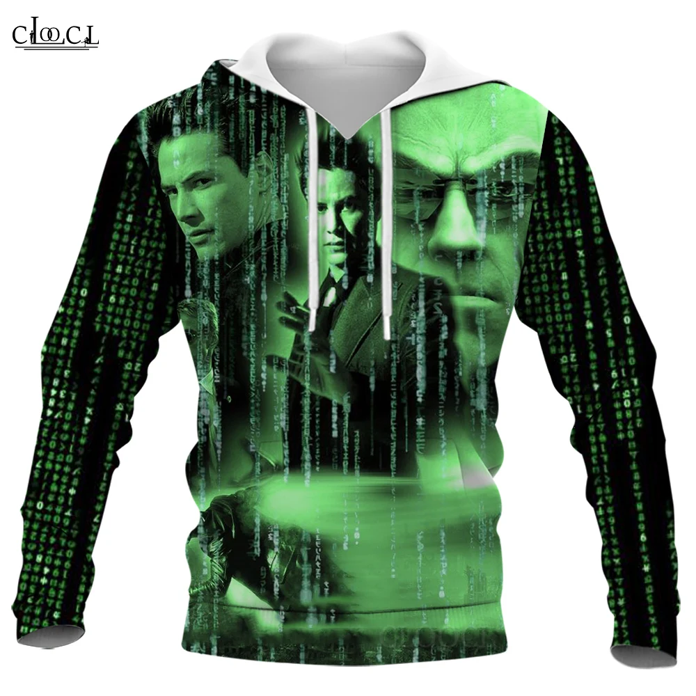 CLOOCL Men Hoodie 3D Graphics The Matrix Print Men Women Hooded Pullover Fashion Streetwear Unisex Sudadera Hombre Dropshipping