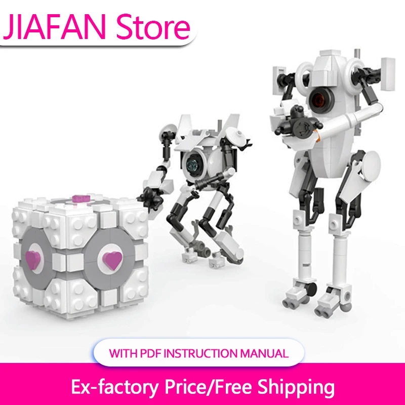Popular Game Portal 2 Peripherals, MOC Building Blocks Toy, Kids' Assembly Kit, Model Robot Decoration & Gift