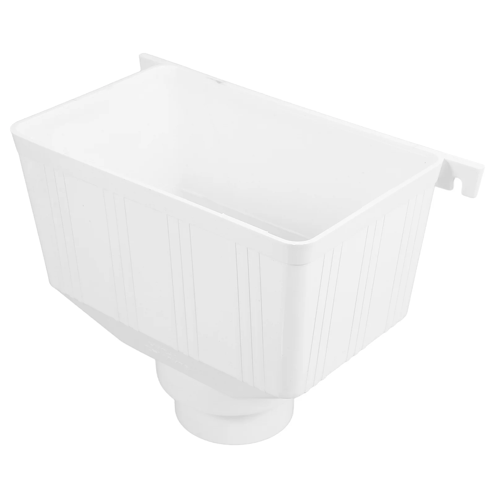 Filter Air Drain Pipe Outdoor Rainwater Gutter Round 2650X2100X1480CM Downpipe Universal for Downspout Connector White