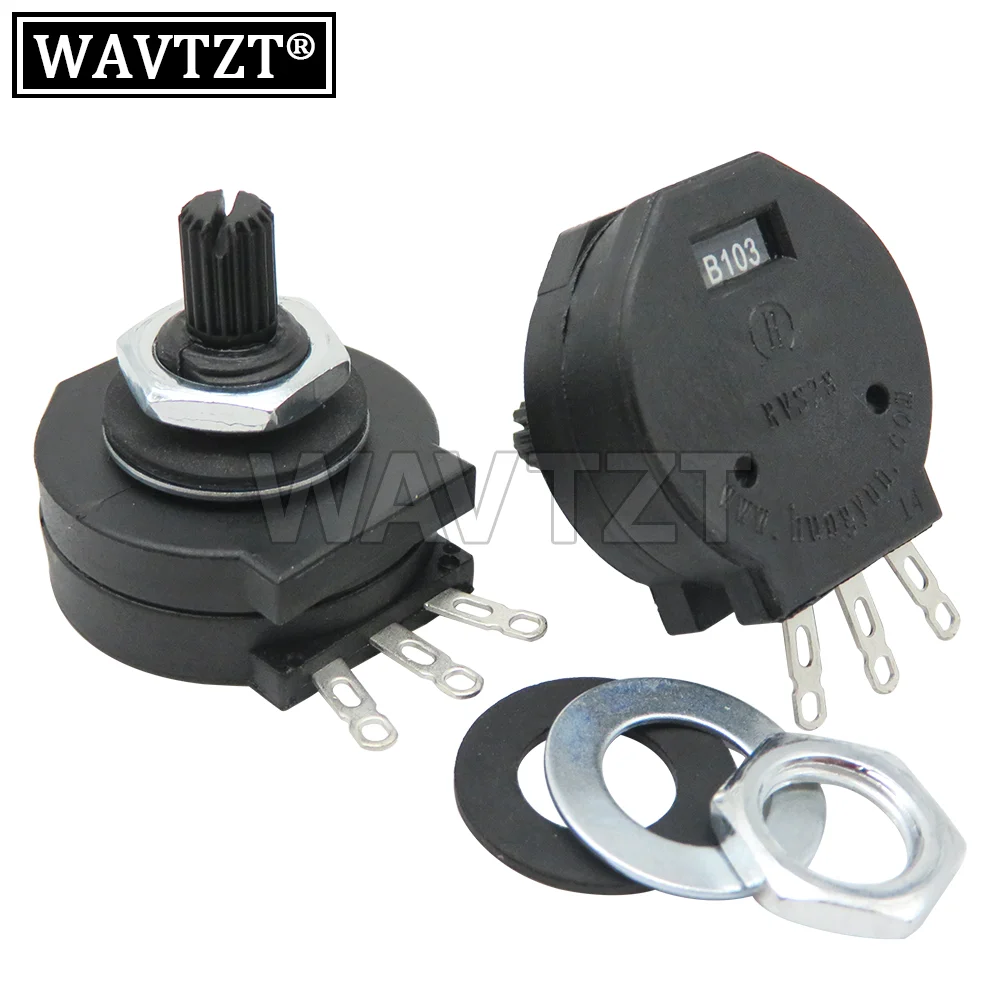 5PCS RVS28P-B102 B103 Welding machine Single knob potentiometer 2W 1K 10K welding accessories RVS28B102 B103 3PIN