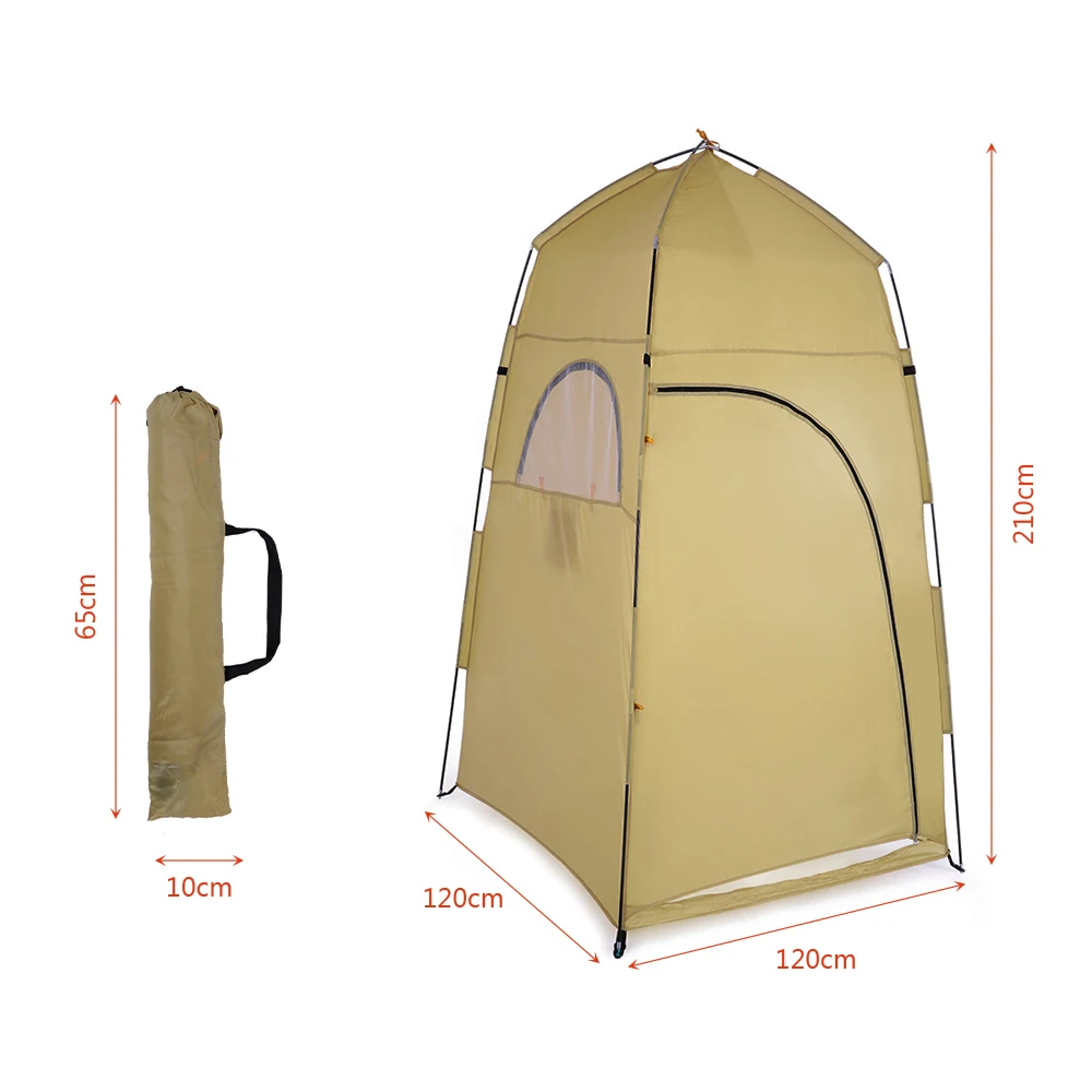 Outdoor Waterproof Changing Fitting Tents Portabl Anti UV Shower Bathing Tent for Camping Beach Travel Privacy Toilet