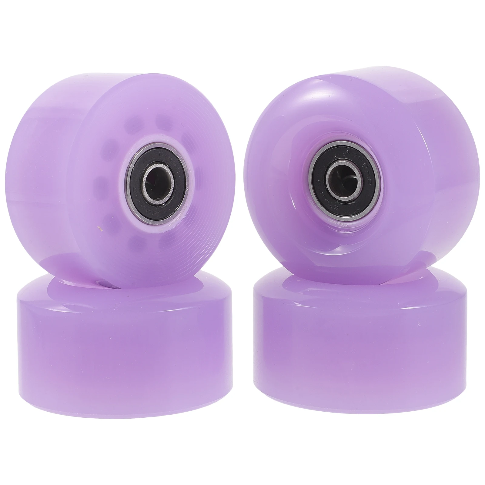 

4pcs Roller Skate Wheels Outdoor Skating Accessories Replacement Durable Pu Metal Core High Performance For Indoor Wood Concrete