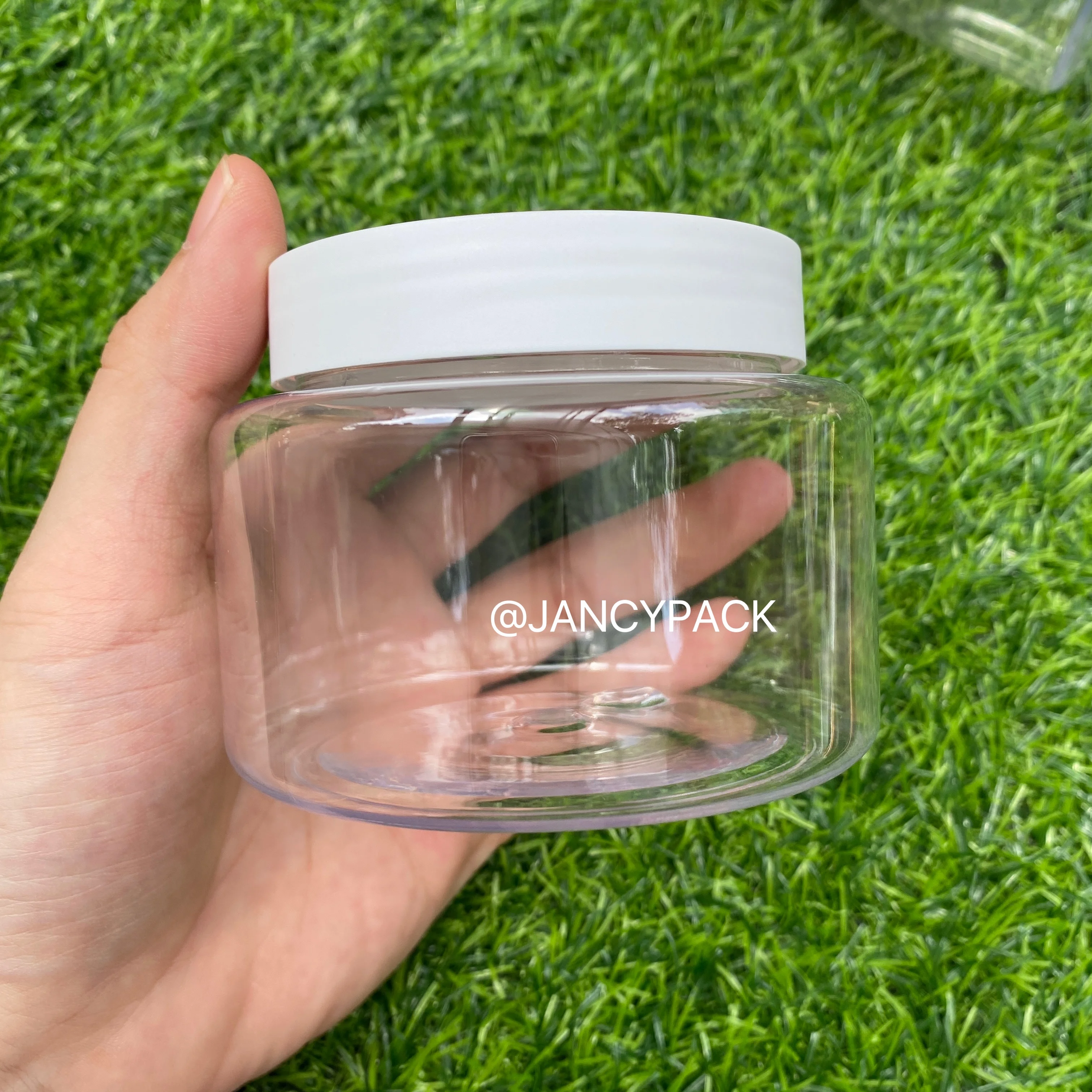 250g big Plastic Refillable Bottles Travel Face Cream Jar Grern green Pink White Lotion Cosmetic Container Empty Makeup Pot