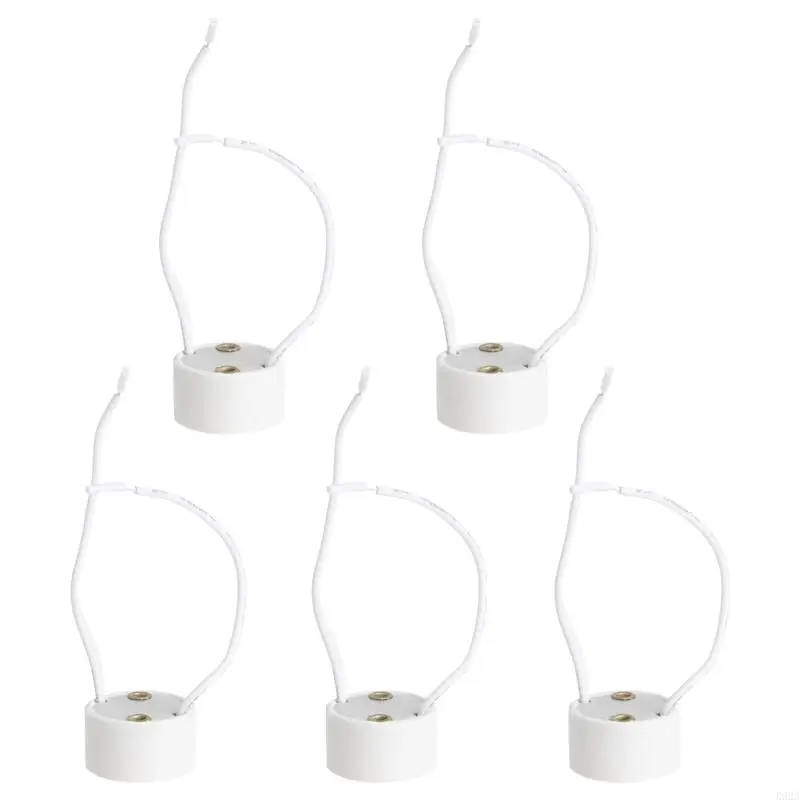 K92A GU10 Bombulento LED LED Lámpara Halógeno Base Base Conector alambre cerámica