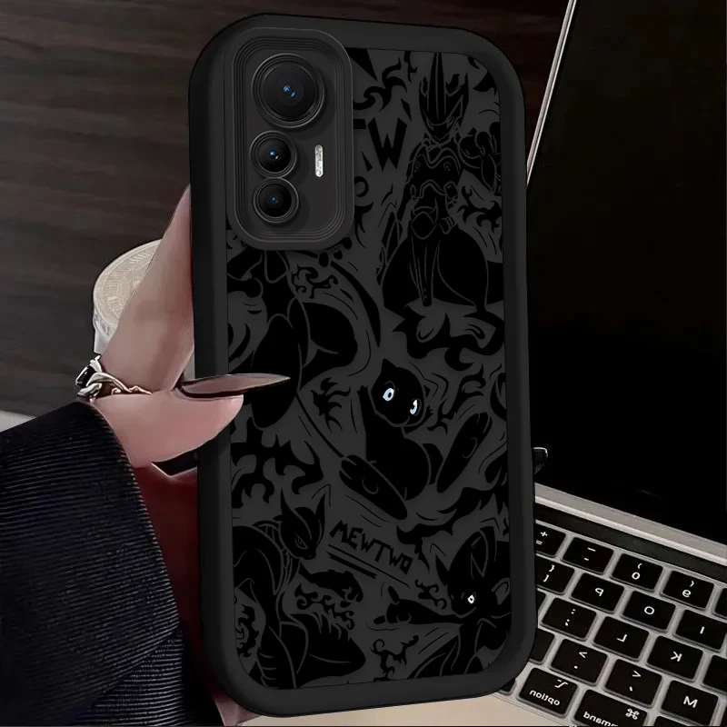 بوكيمون Gengar حافظة ناعمة مضادة للصدمات لهاتف Xiaomi Poco X7 X6 X5 X4 GT X3 NFC F7 F6 F5 F4 F3 M5s C65 C75 M6 Pro 4G 5G غطاء الطباعة