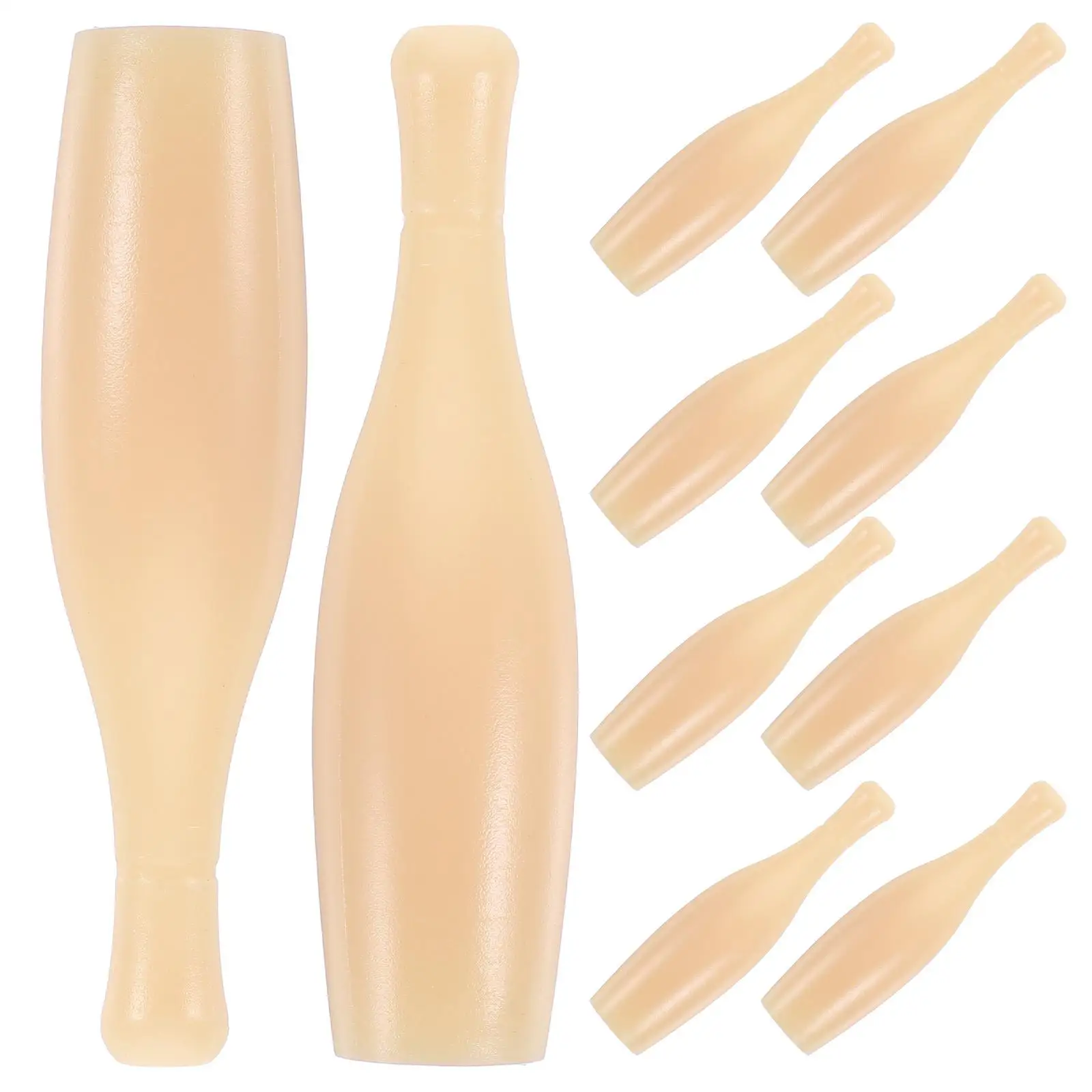 

20pcs Mini Accessories White ColorPack Tabletop Toy Replacement Parts Kids Table Top Mini Bowling Game Set Indoor Game