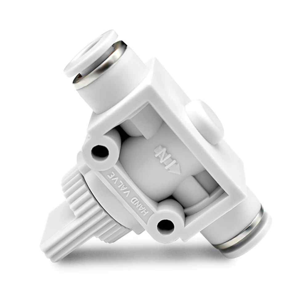 SA HVFF Pneumatic Quick Connector Hand Valve Manual Switch Valve Cylinder Flow Rate Regulating Valve PU Air Hose 4 6 8 10 12MM