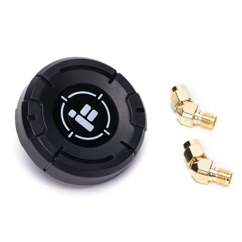 IFlight Pigeon 5.8G Circular Polarization Directional 9dBi Gain FPV Patch Antenna RP-SMA LHCP RHCP with 2PCS 45 Degree Adapter