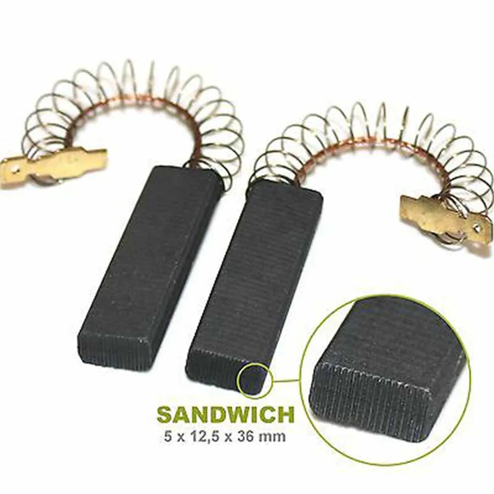 2pcs Motor Carbon Brushes 5x12.5x36mm For Bosch/Siemens Drum Washing Machine BSH Engines 141344/141667/141504 Replaces 00154740