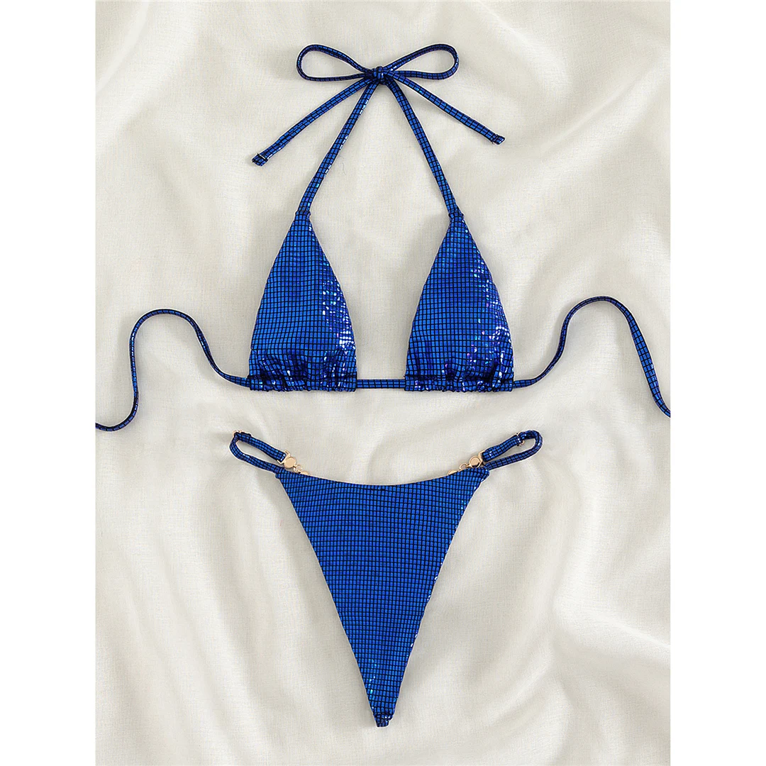 Sexy Diamond Extreme String Mini Micro Bikini Damen-Badebekleidung, zweiteiliger Bikini-Set, Badeanzug, Badebekleidung, Modell V5180 – Detail 24