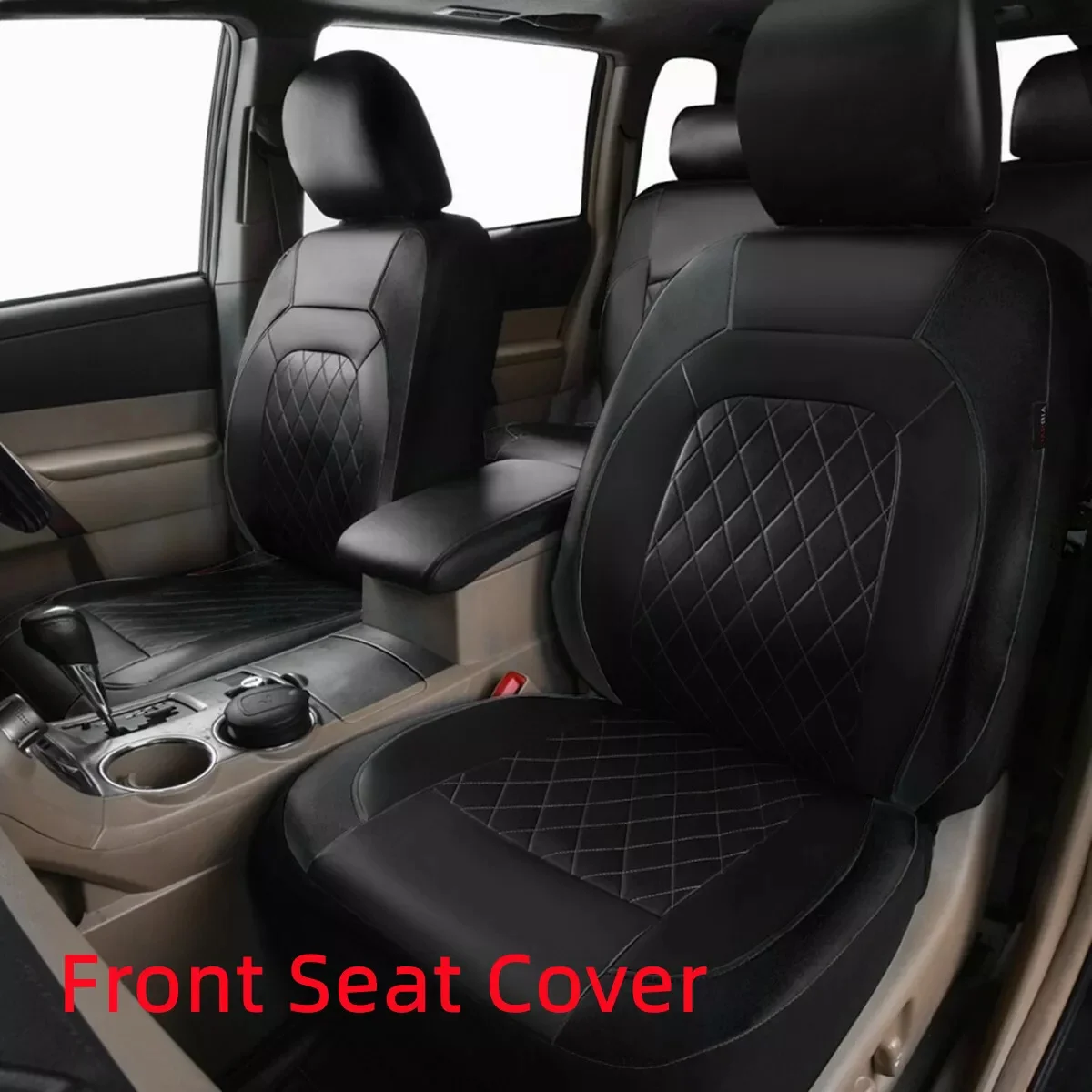 4 Pack Car Seat Cover PU Leather Full Surround Seat Protector Universal Four Seasons Waterproof Car Seat Protector Accessories