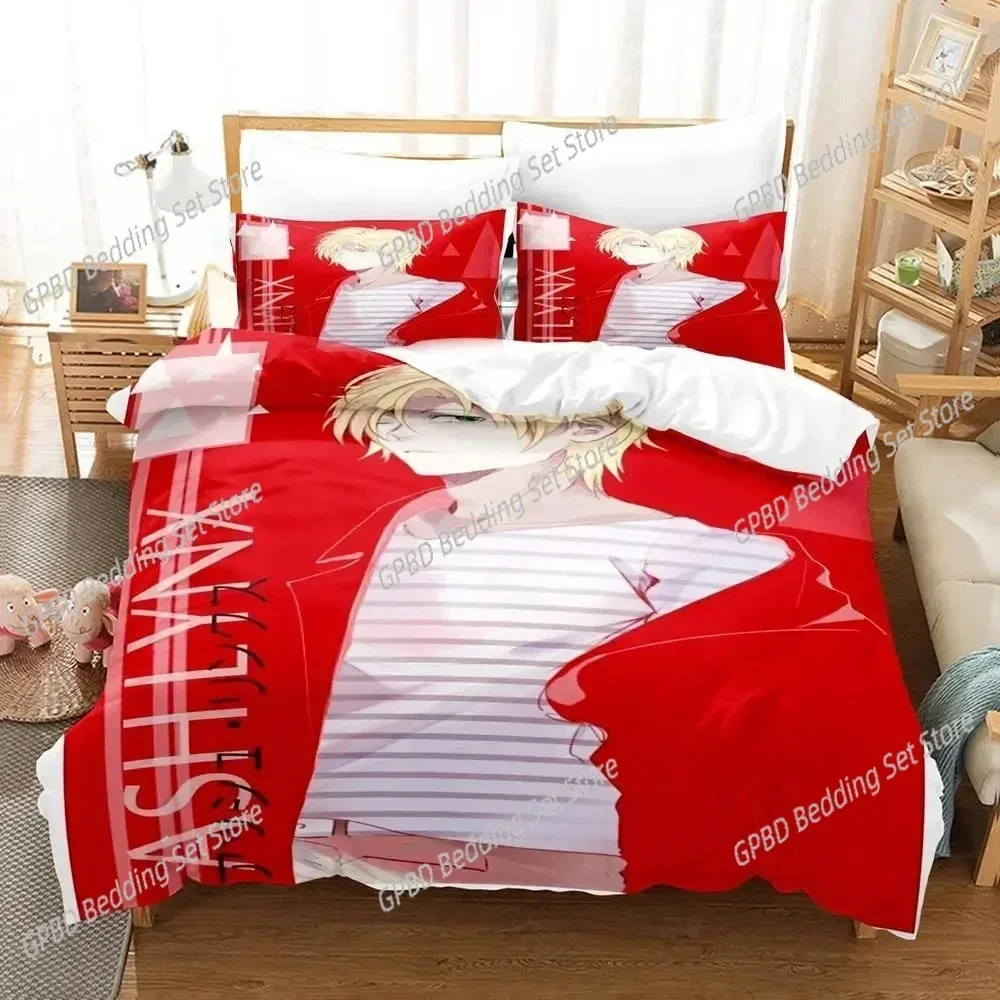 Anime Banana Fish 3D NEW Duvet Cover Pillowcase Bedding Set Adult Boy Girl Bedroom Decoration Children Single Double Large
