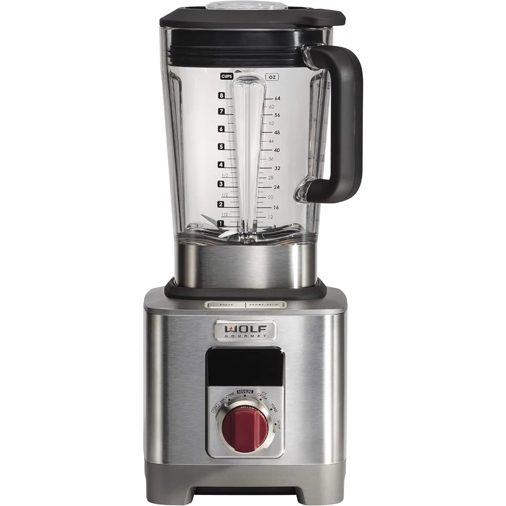 NEW Wolf Gourmet High-Performance Blender, 64 oz Jar, 4 program settings, 12.5 AMPS, Blends Food, Shakes and Smoothies