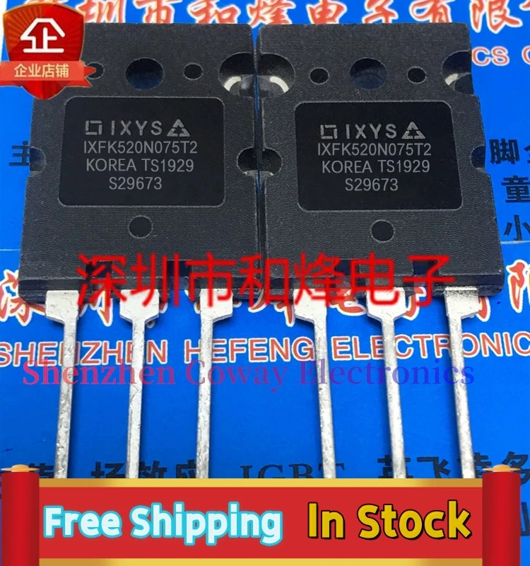 

10PCS-30PCS IXFK520N075T2 TO-264 In Stock Fast Shipping