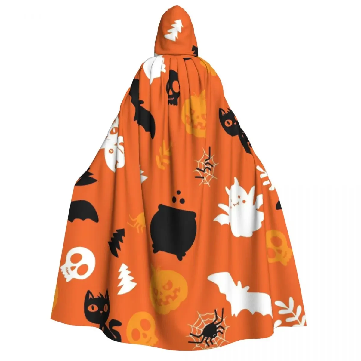 DIY Customized Adult Halloween Hooded Cape With Pictures Suitable For Halloween Role-playing Parties Comic Exhibitions Etc