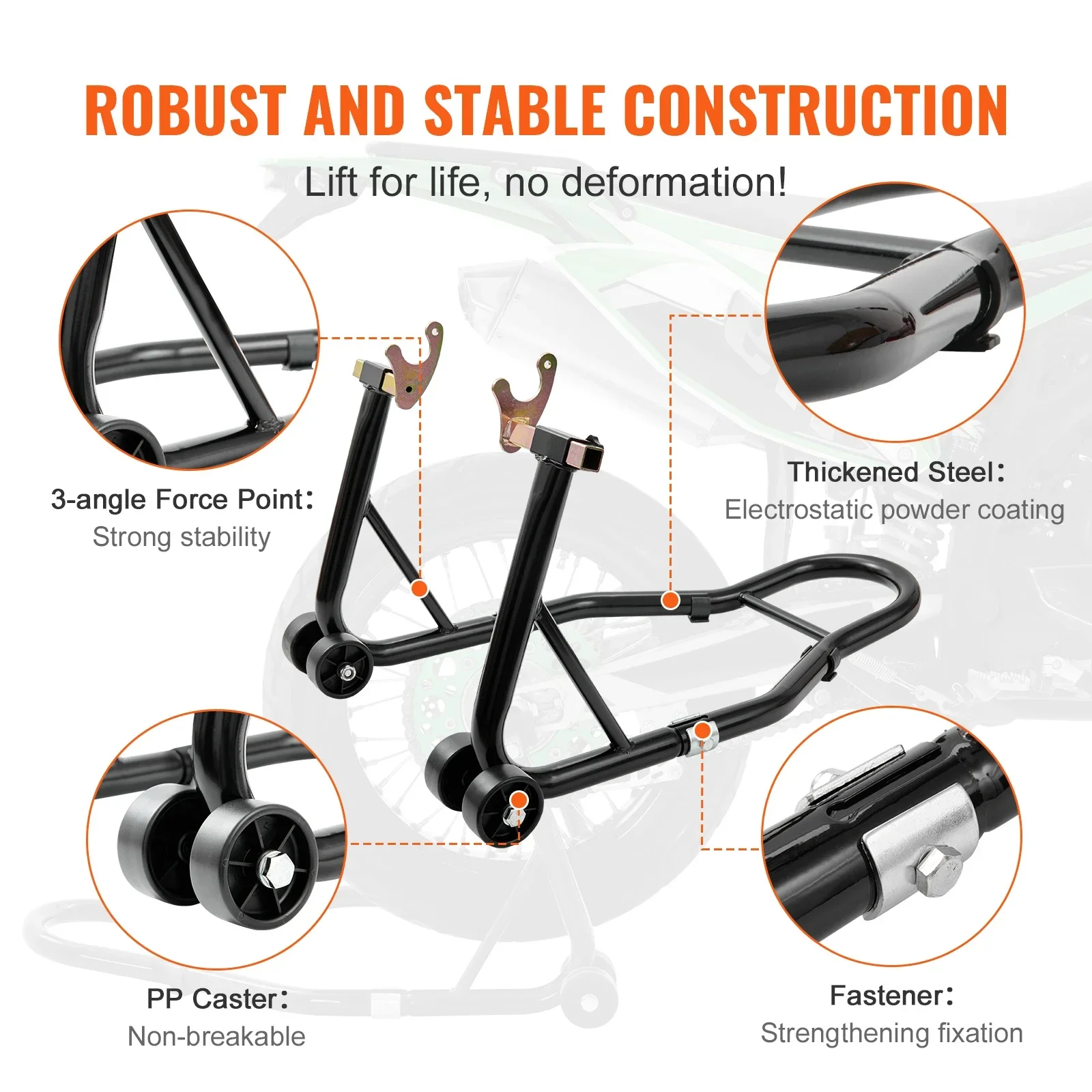 Universal Motorcycle Front Rear Wheel Lift Stand Universal For Yamaha/Honda/Kawasaki/Suzuki/BMW Motorcycle Tire Repairing Amagi