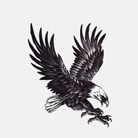 Personalized innovative hand painted Eagle brand waterproof stickers and PVC stickers for motorcycle exterior accessories