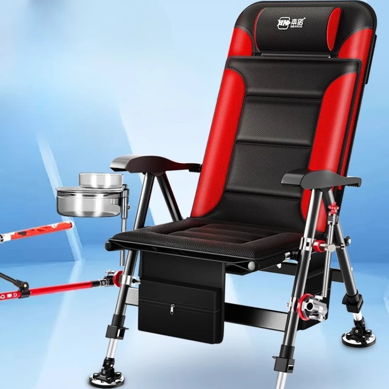 

Aluminum All-Terrain Fishing Chair,3D Ventilated Seat,4-Level Adjustable Legs,Quick-Drying Mesh for Lightweight Design