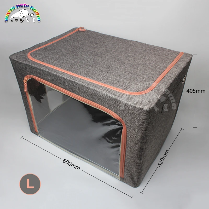 Large Pet ICU Cage Animal Oxygen Atomization Cages 600*420*405mm Linen Foldable Box Veterinary Equipment
