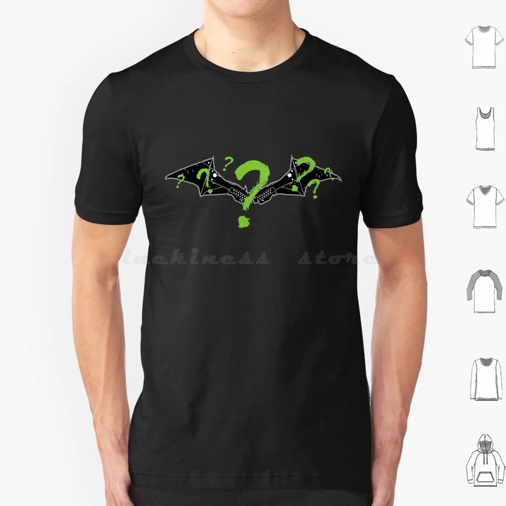 Rätsel mich dieses T-Shirt große Größe Baumwolle Grunge Distressed Riddler Comics Bruce Wayne Pattinson Vintage Punk Logo Fledermaus Symbol