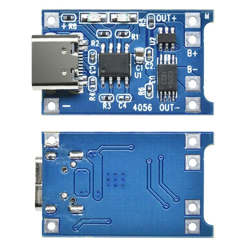 5/10/15PCS Type-c Micro USB 5V 1A 18650 TP4056 Lithium Battery Charger Module Charging Board with Protection Dual Functions 1A
