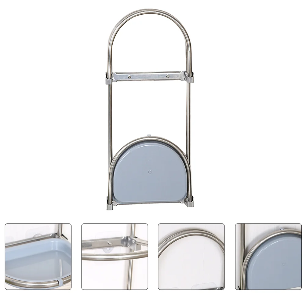 

Fold Suction Wall Umbrella Stand Foldable Stainless Steel Bucket Storage Racks Holders