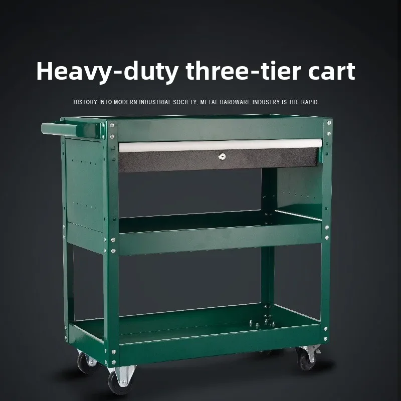 Multi Tier Beauty Cart Utility Cart Trolley Garage Shop Hand Truck for Salon Spa Home Transport Storage Wheelbase Open Shelf